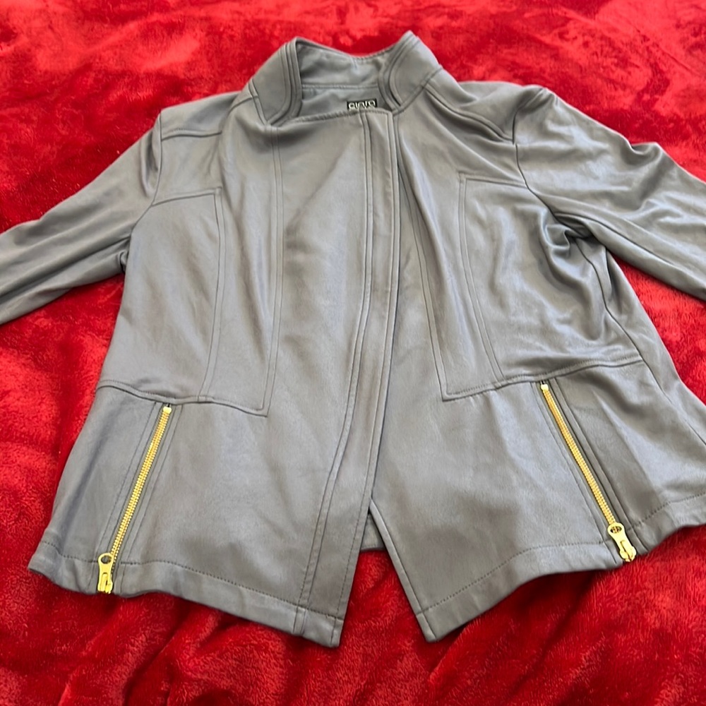 Grey Clara Sun Woo liquid leather brand new